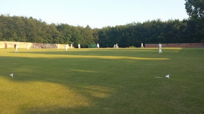 The walled garden makes a lovely ground to visit and play. Short boundaries for the slow bowler though...